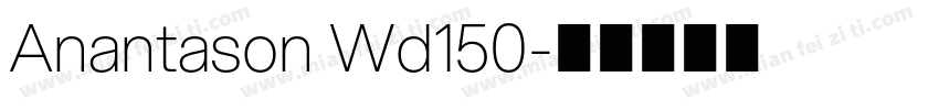 Anantason Wd150字体转换